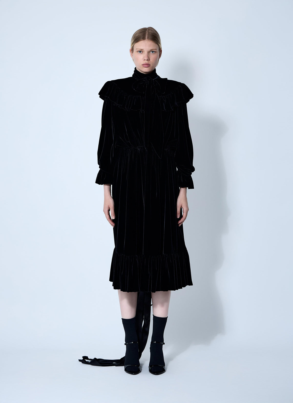Balenciaga Women Lace-Up Dress