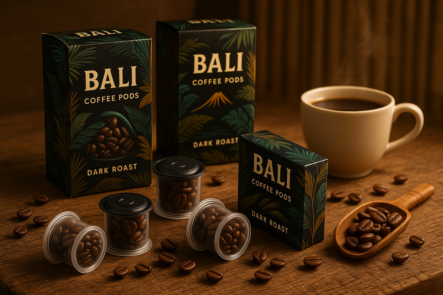 Bali Coffee Pods – Dark Chocolate, Molasses & Brown Sugar | Kintamani Indonesia-0