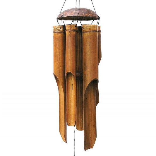 Bamboo Wind Chime Handmade Indoor Outdoor Wall Hanging Wind Chimes Decorations Garden Hanging Decorations Remembrance Condolence Sympathy Gift Wind Chime