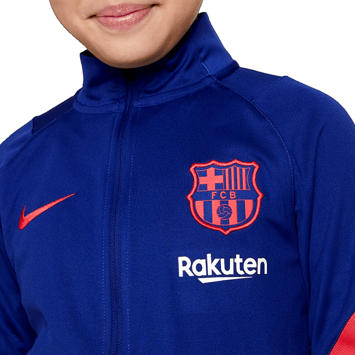 Kids - FC Barcelona blue presentation Soccer tracksuit 2021 - Nike-2