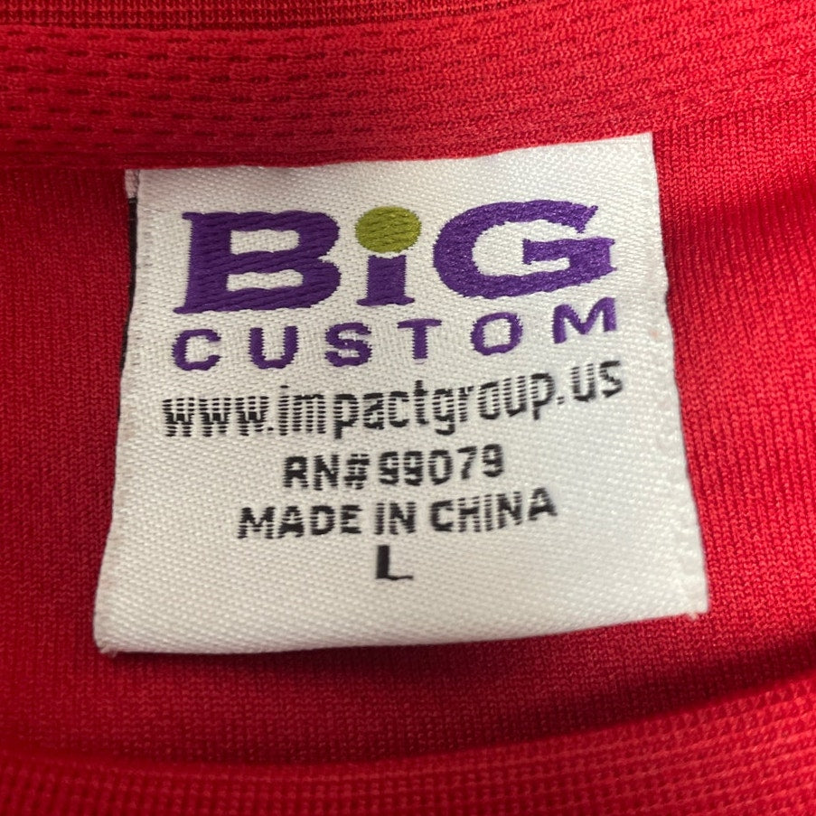 Big Custom Mens Large Polyester Shop N Save Short Sleeve Crew Neck Tee Shirt