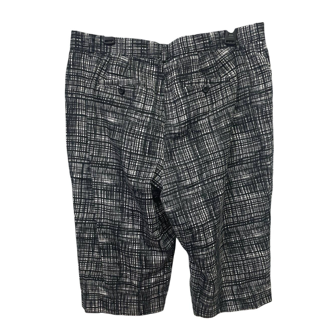Christopher & Banks Womens Size 16 Stretch Cotton Skimmer Plaid Shorts