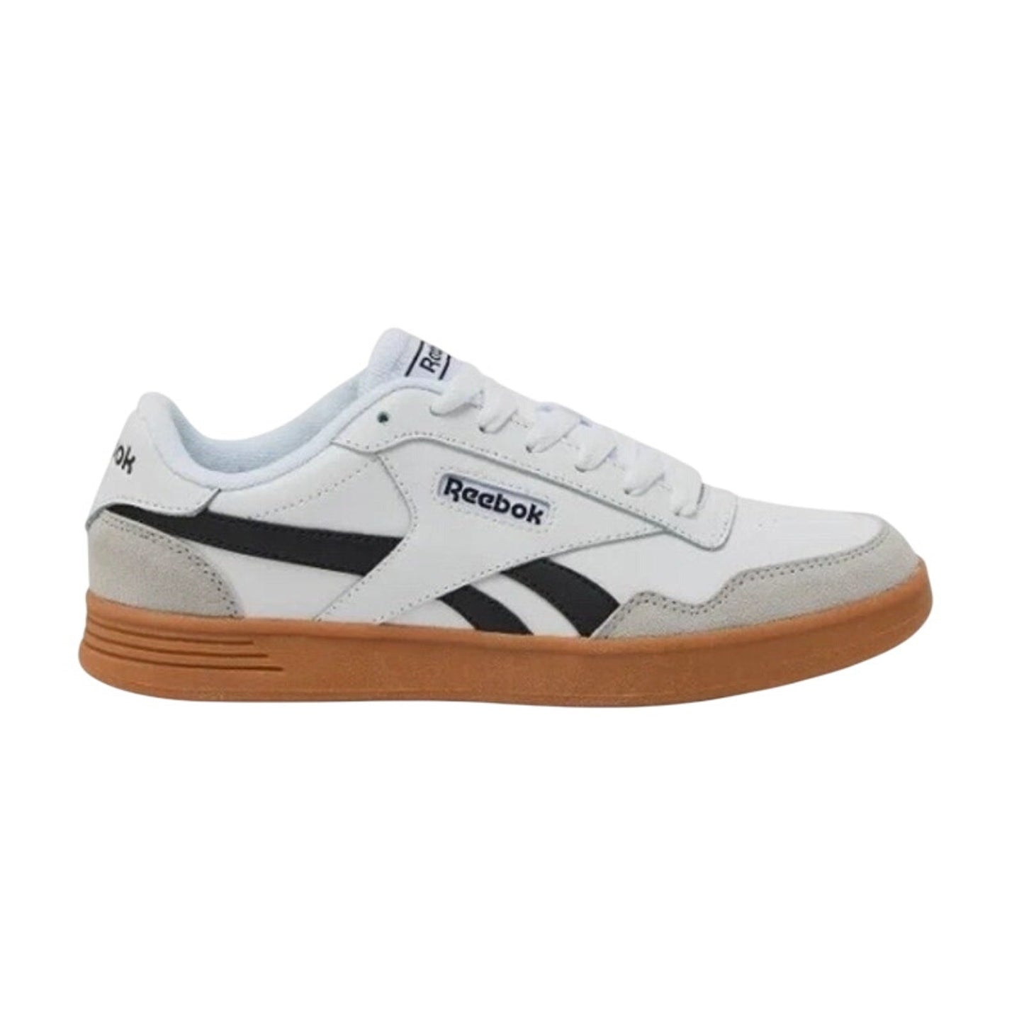 Reebok Womens Size 6 White Mist Gray Athletic Sneakers Low Top Lace Up Shoes