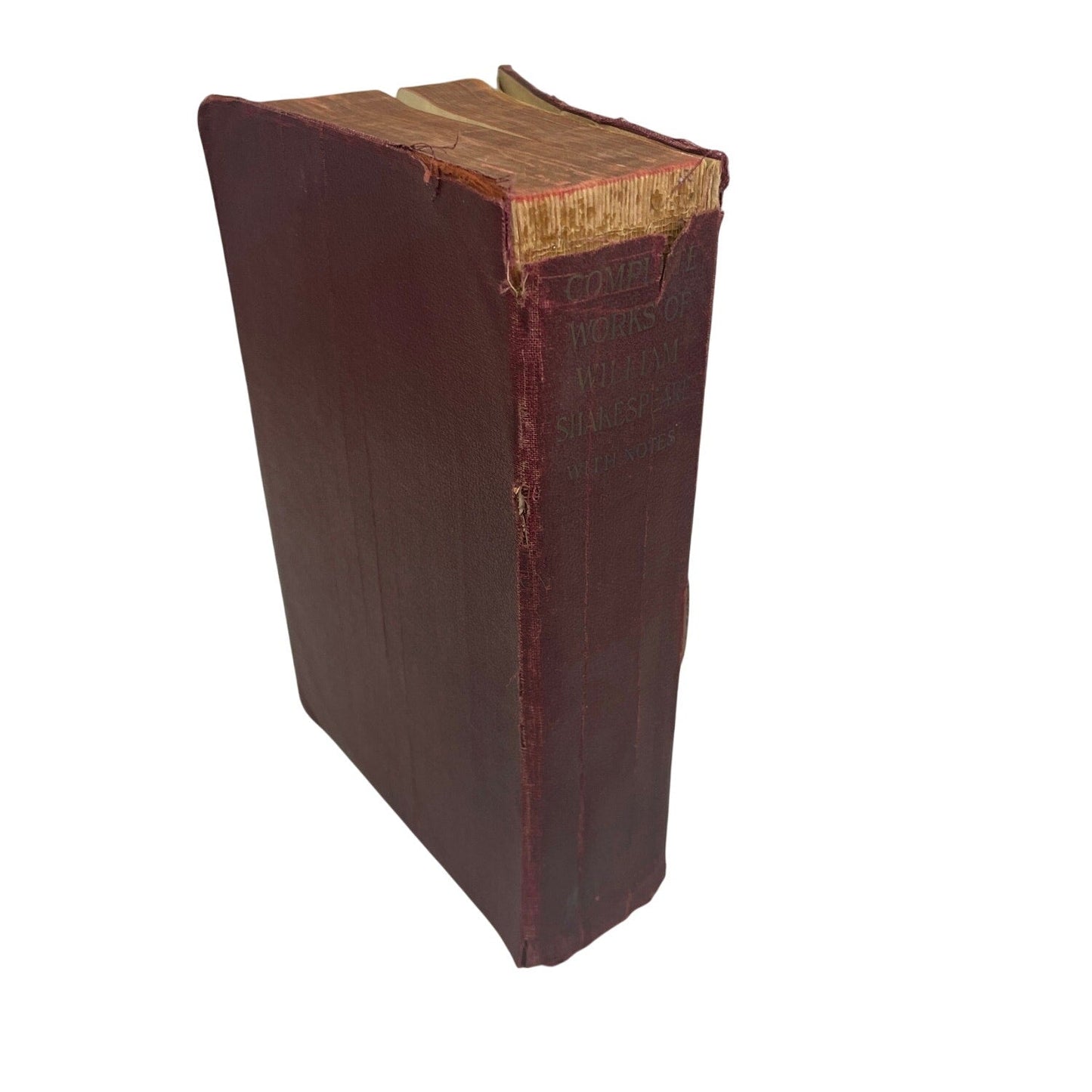Antique 1920s The Complete Works of William Shakespeare Poor Condition Book