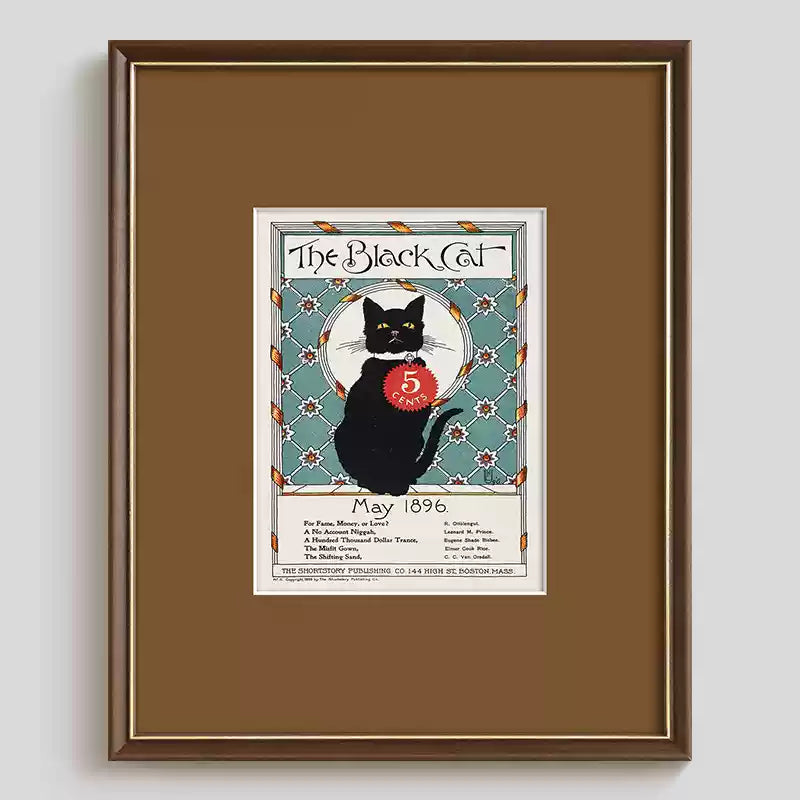 Retro Poster Cat Wall Art-3