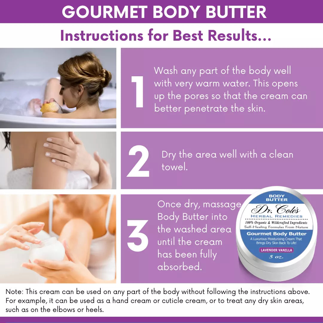 38 - Dr. Cole's Gourmet Body Butter - LAVENDER VANILLA
