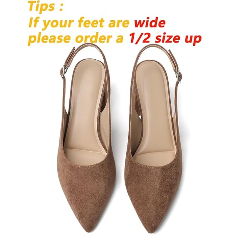 Mostrin Womens 10 Brown Suede 3" Heels Closed Pointed Toe Buckle Strap Shoes