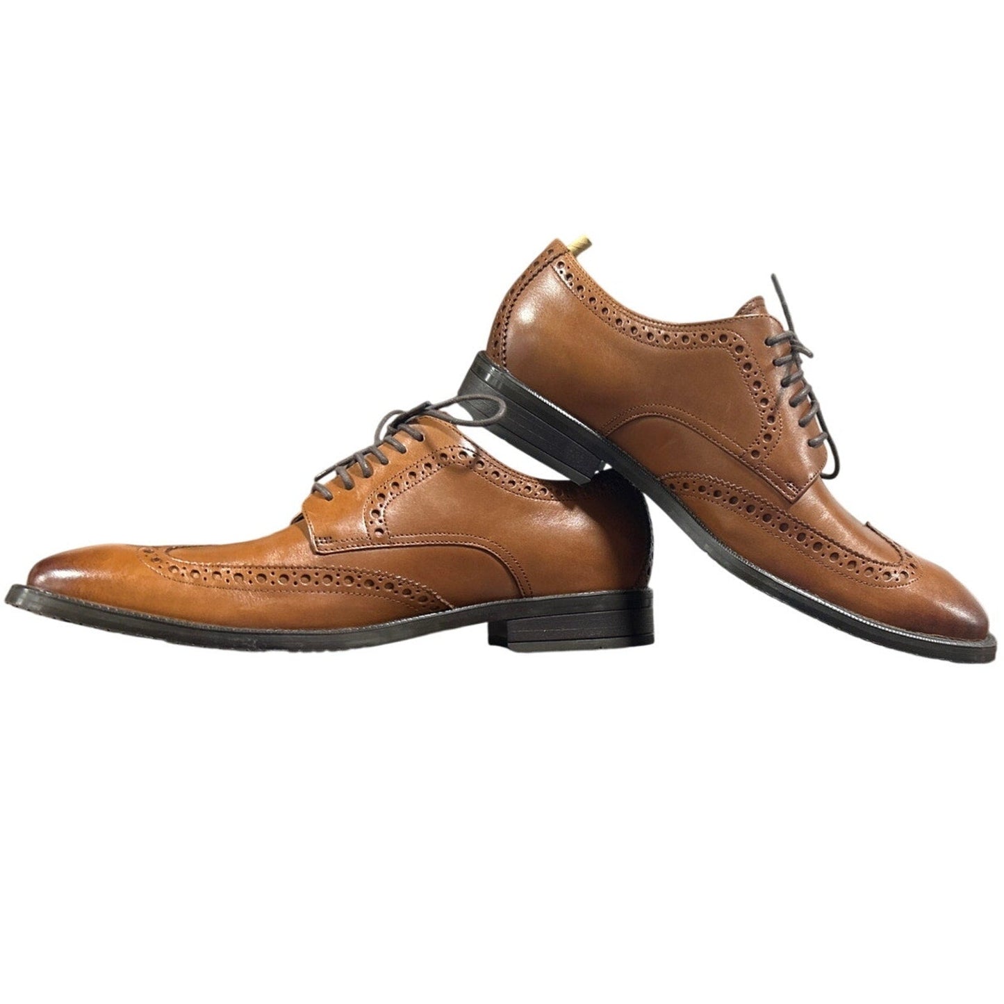 New In Box Cole Haan Mens 11 British Tan Leather Oxford Lace Up Grand 360 Shoes