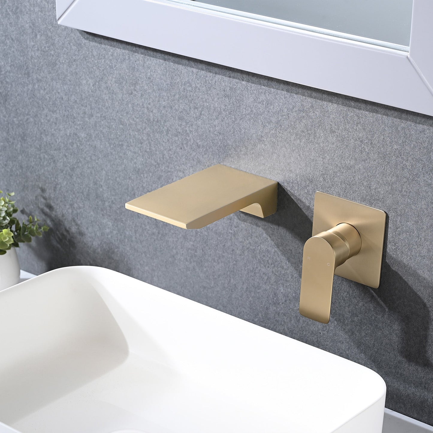 Wall Mount Waterfall Bathtub Faucet