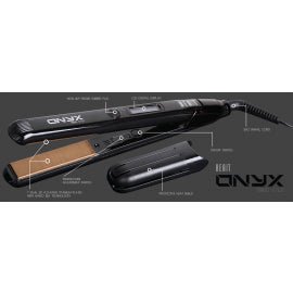 BEAUT ALLURE ONYX NANOSILK 450 DEG FLAT IRON 1"