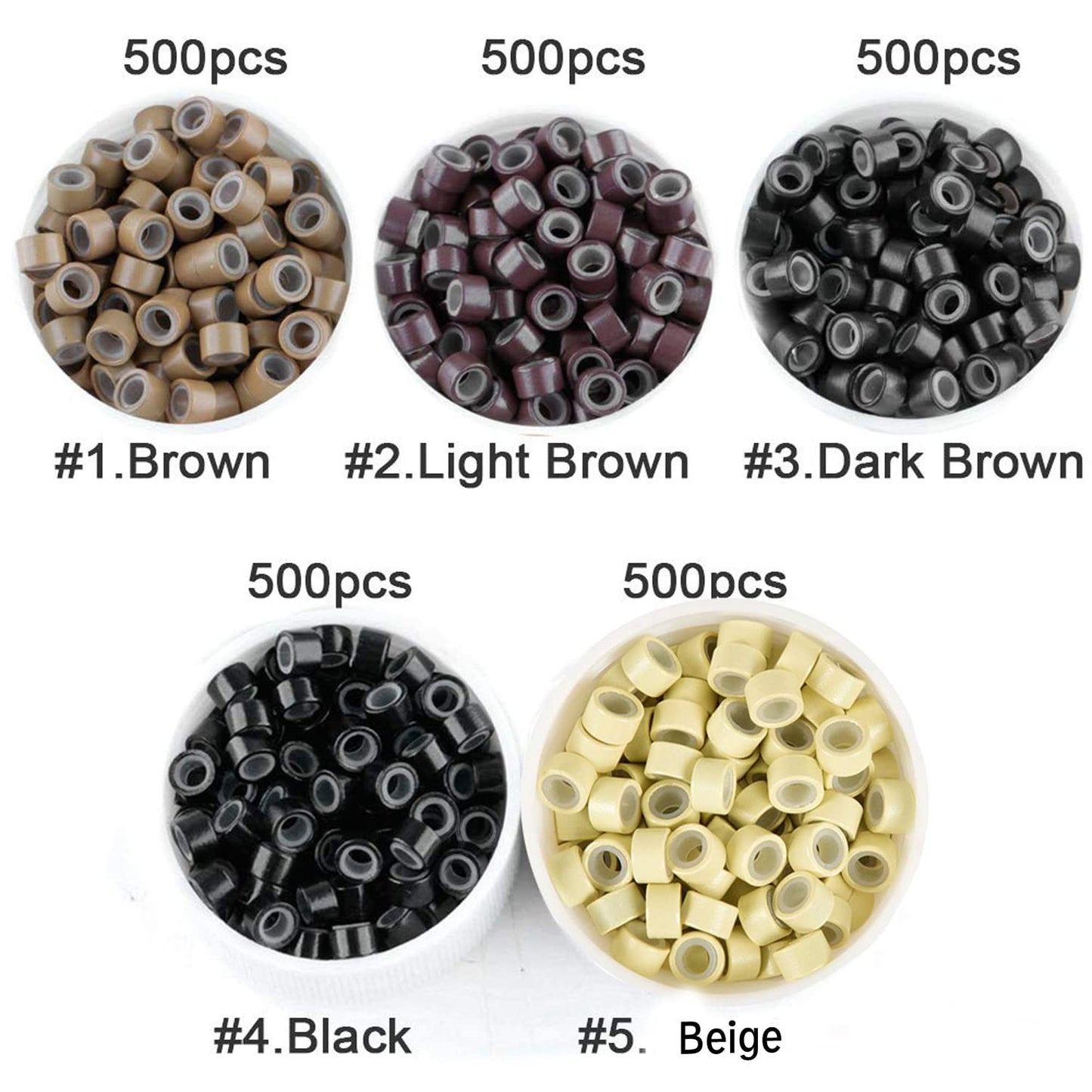 BEAUT Silicone Micro  Ring 5mm-  (500 pcs)