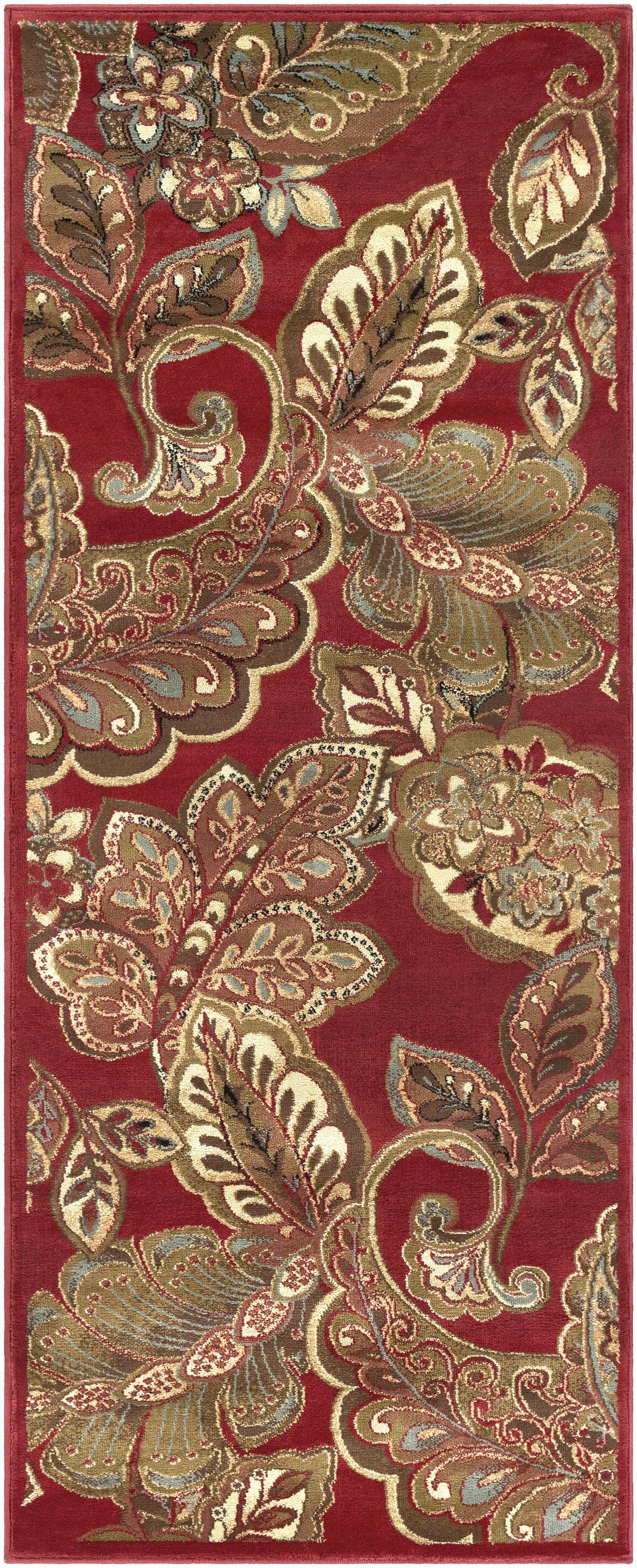 Beedeville Red Floral Rug-7