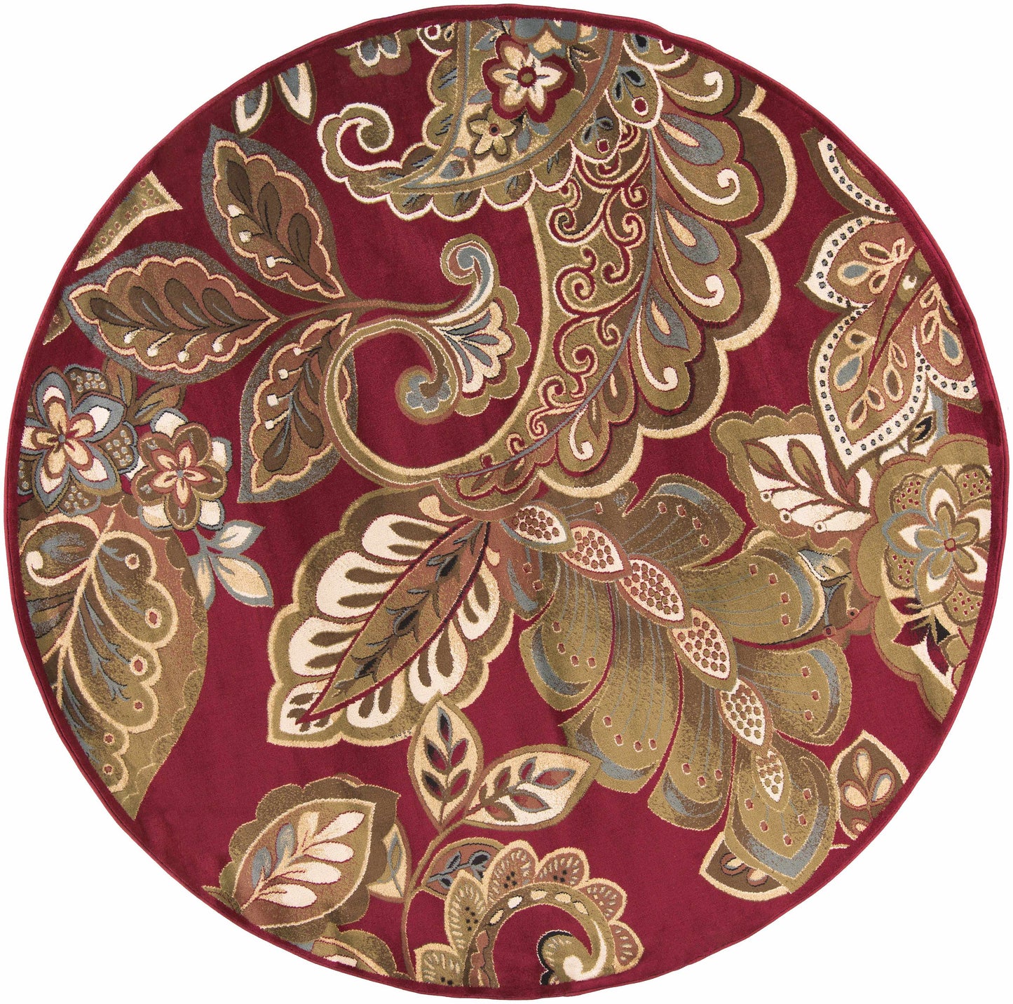 Beedeville Red Floral Rug-9