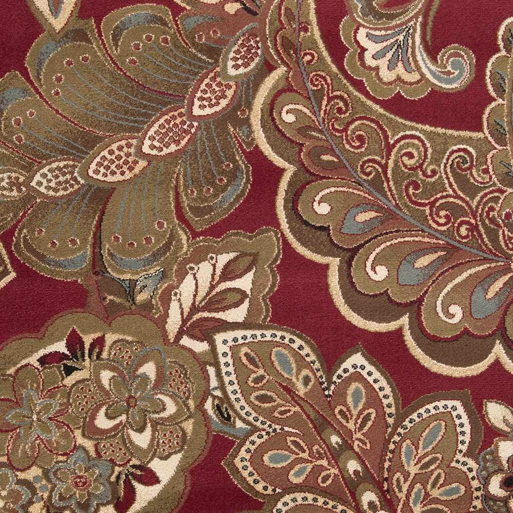 Beedeville Red Floral Rug-3