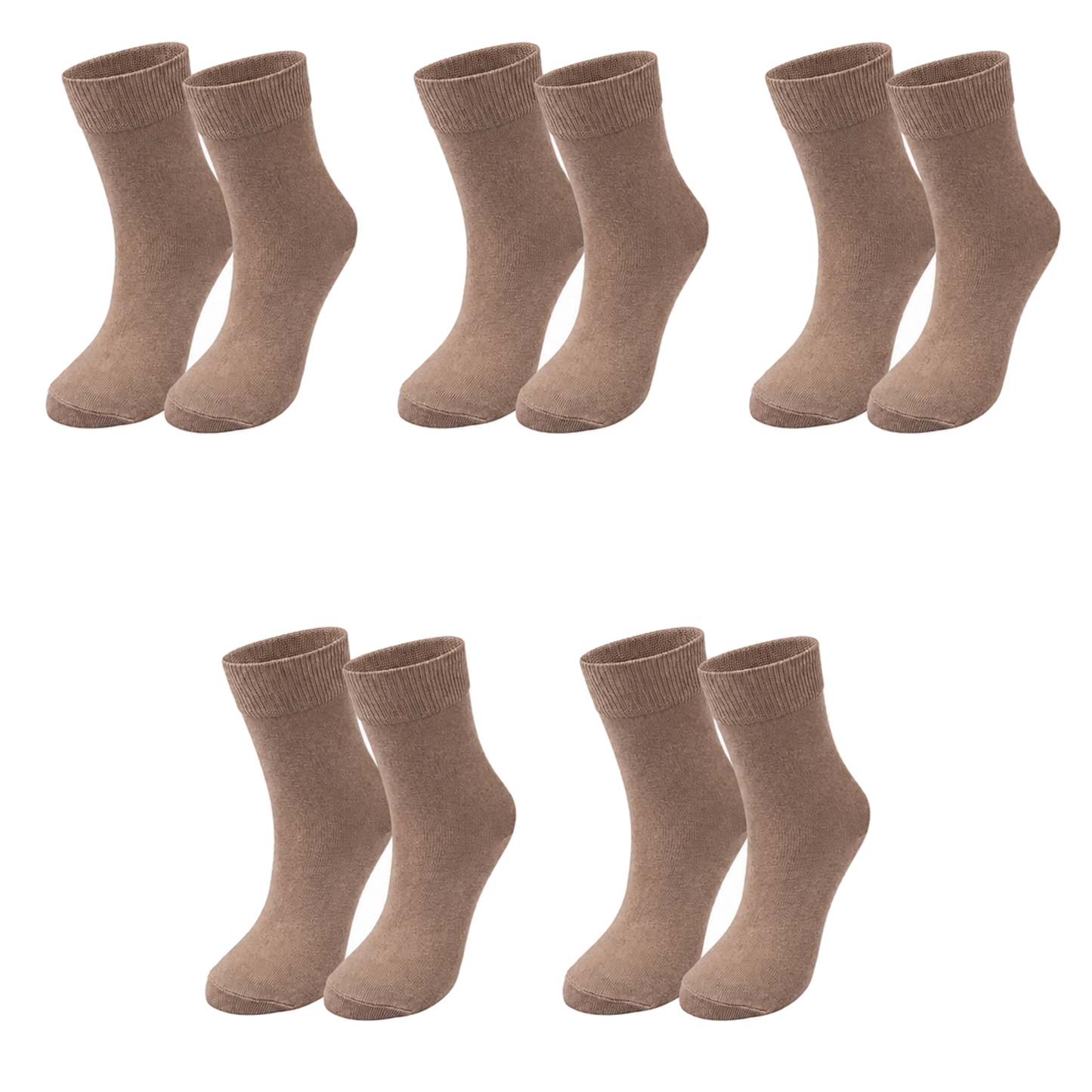 tittimitti® Kids 98% Organic Cotton Crew Socks 5-Pack – Breathable Everyday & School Socks for Boys & Girls (Soft, Durable, Stretch Fit)