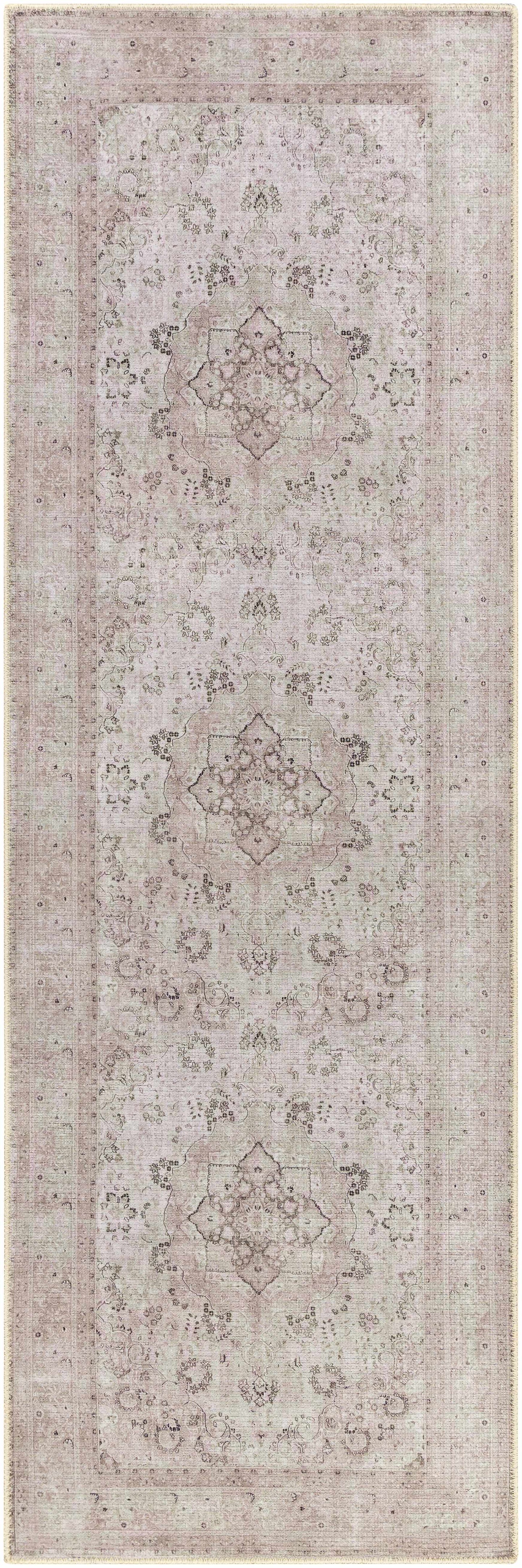 Bethany Vintage Flat Pile Washable Rug-5