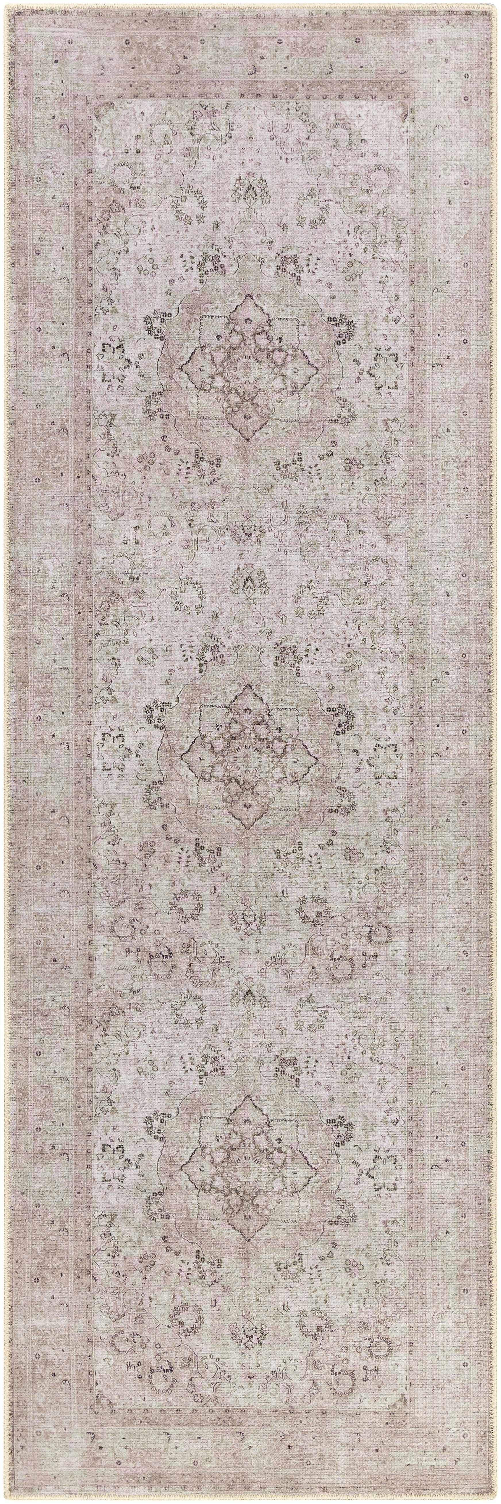Bethany Vintage Flat Pile Washable Rug-5