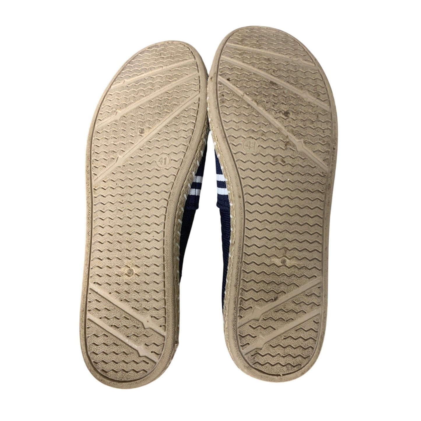 Babudog Womens Size 10.5 Navy Blue Espadrille SlideOn Breathable Mesh Flat Shoes