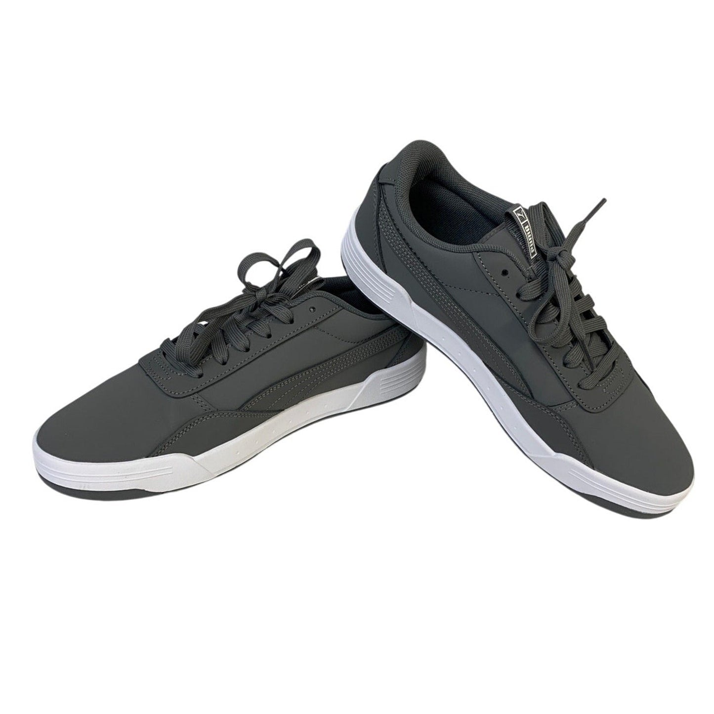 New In Box PUMA Mens Size 10.5 Gray Faux Leather SoftFoam+ Skate Sneaker Shoes