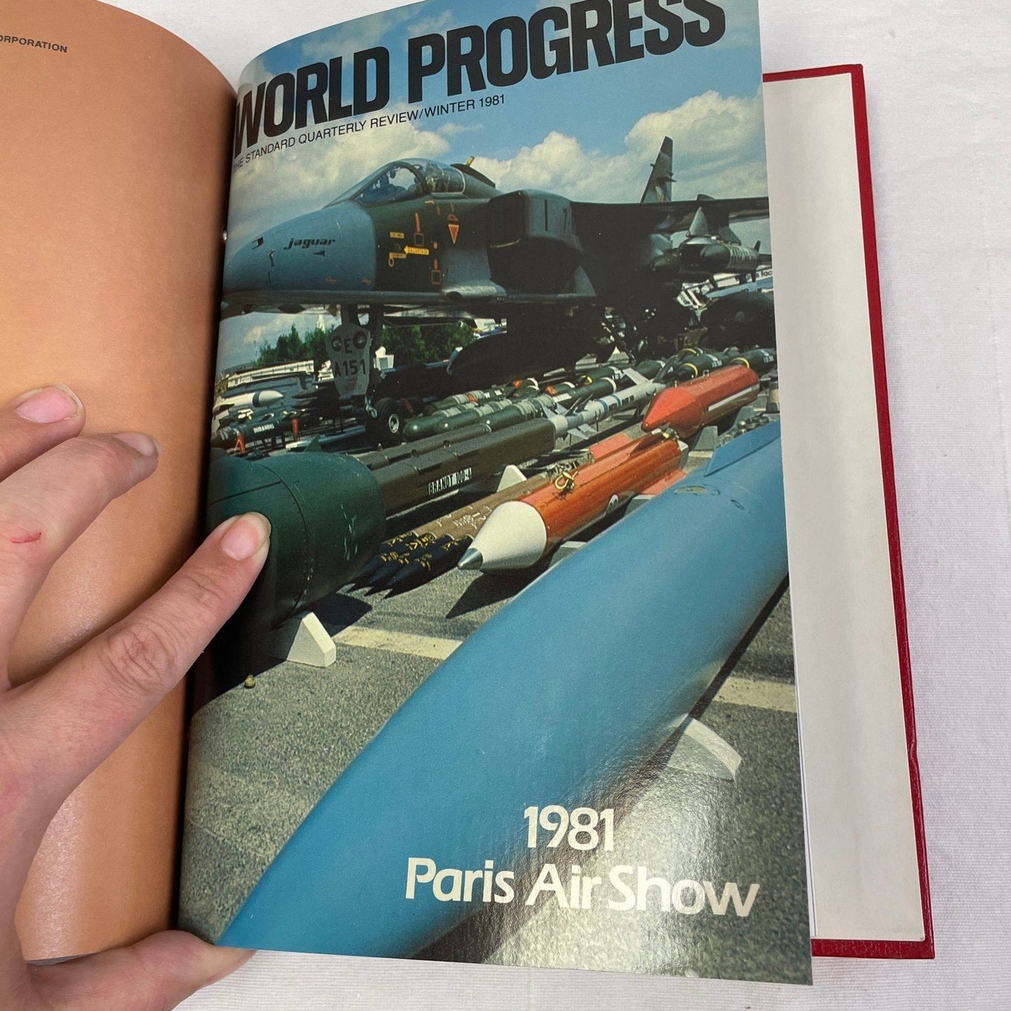 Vintage 1981 World Progress Yearbook Binder Spring Winter Summer Fall Collection