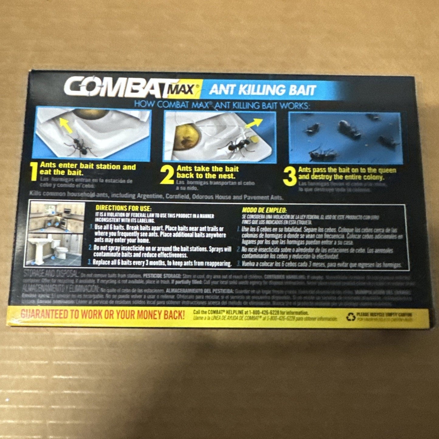 Combat Max Source Ant Killing Bait DIA55901 Bait Stations ANT 6 pieces