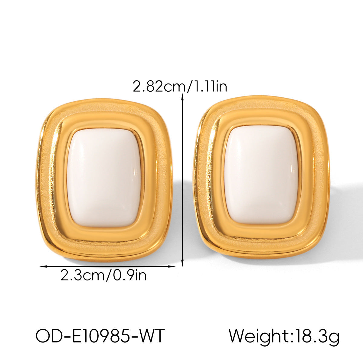 Vintage Personalized Non-fading Titanium Steel Earrings For Women