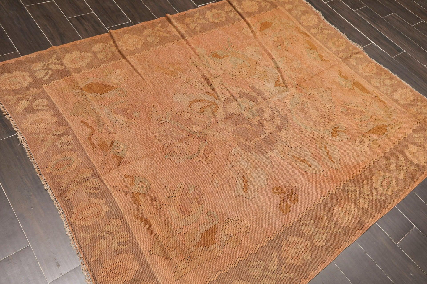 5' x 6'6" Antique Turksih Hand Knotted Wool Oriental Area Rug Traditional Rust-3