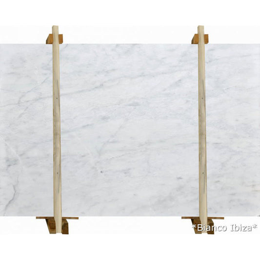 Bianco Ibiza White Bookmatching Marble Slabs Polished - Livfloors Collection