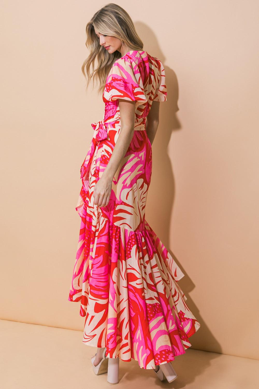 STUNNING SIGNIFICANCE WOVEN MAXI DRESS