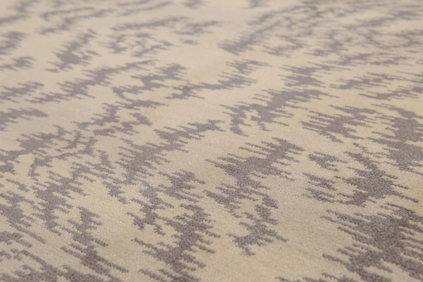 6' x 9' Hand Knotted Modern Abstract 100% Wool Area rug Beige-2