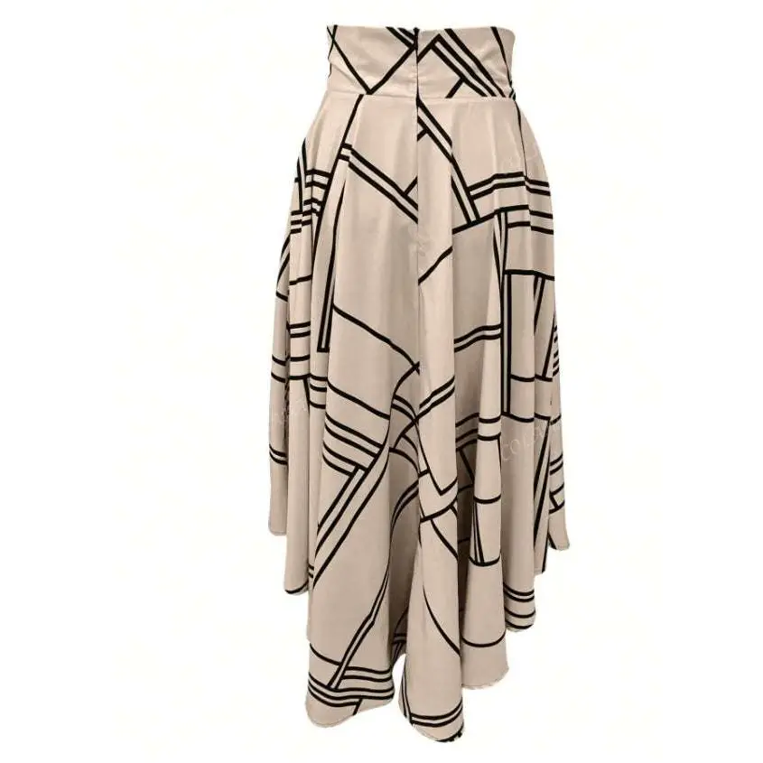 Black High Waist Simple Daily Slit Midi Skirt