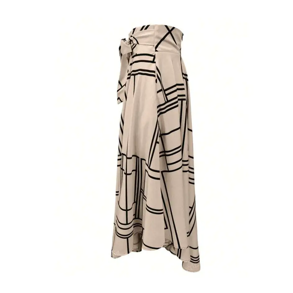 Black High Waist Simple Daily Slit Midi Skirt