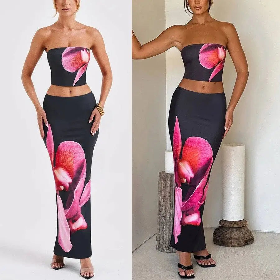 Black Orchid Fashion Vacation Women’s Skirt Set