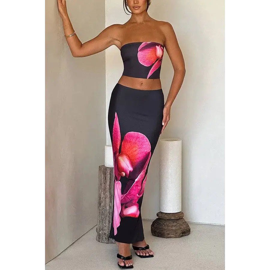 Black Orchid Fashion Vacation Women’s Skirt Set