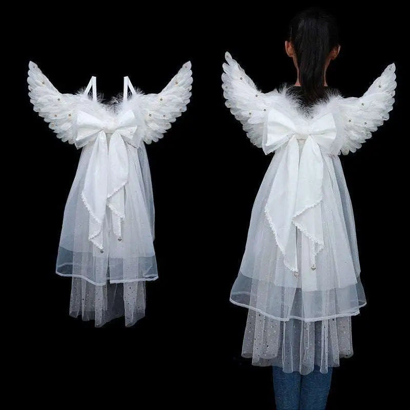 Black Star Feathered Halloween Performance Costume