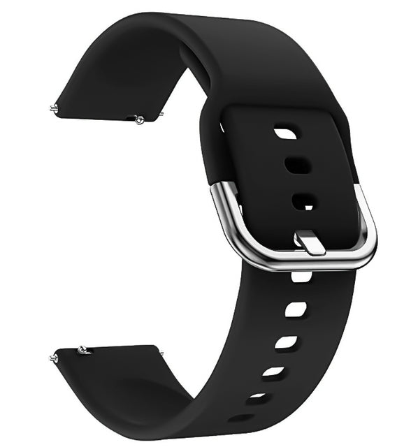 black rubber watch band band for smartwatch
