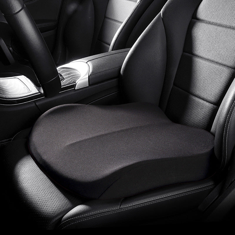 black seat cover thick cushion. Black Luxury Memory Foam Car Seat Cushion – All-Season Comfort & Support