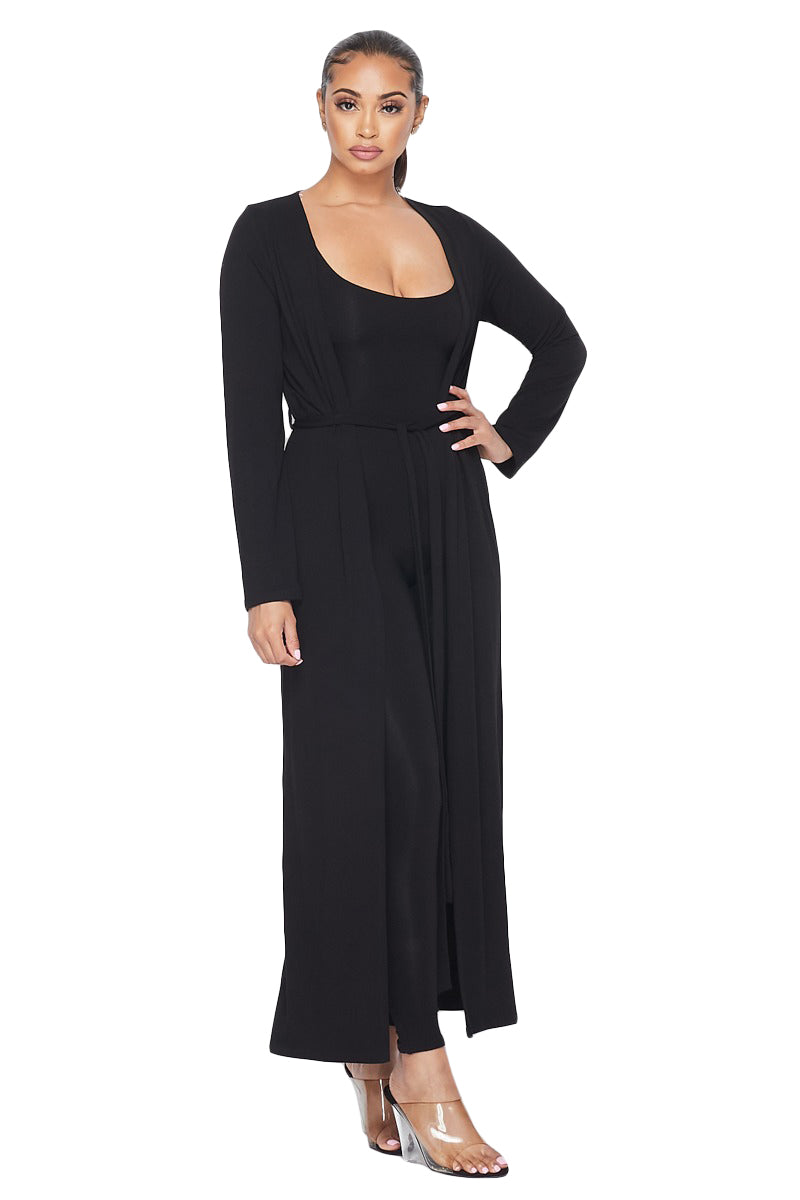 Black Duster w/ Belt