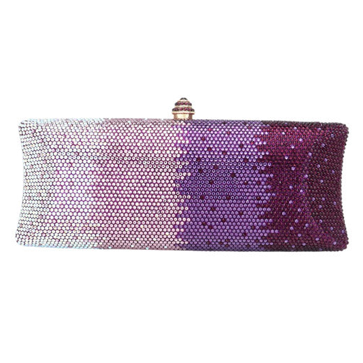 Bling Ombre Rhinestone Evening Clutch Tote Bag