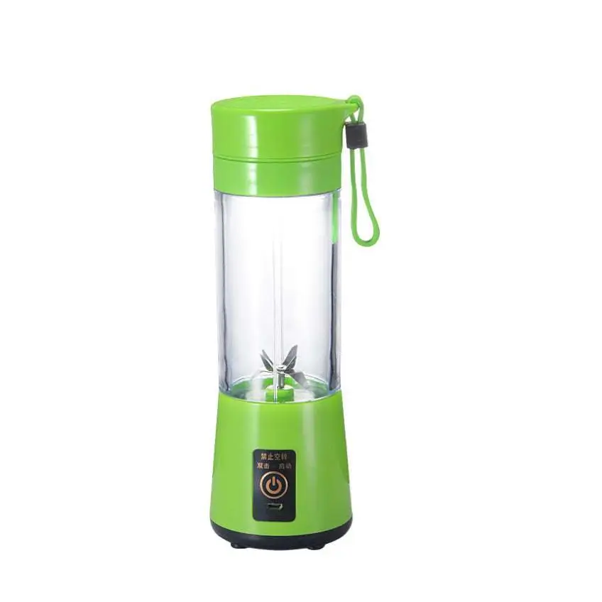 Blue Portable Electric Fruit Juicer USB Rechargeable Mixer