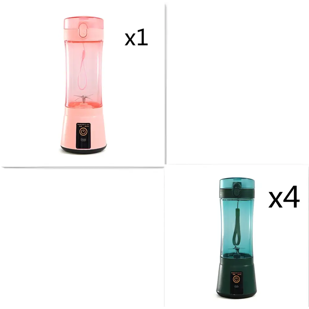 Blue Portable Electric Fruit Juicer USB Rechargeable Mixer