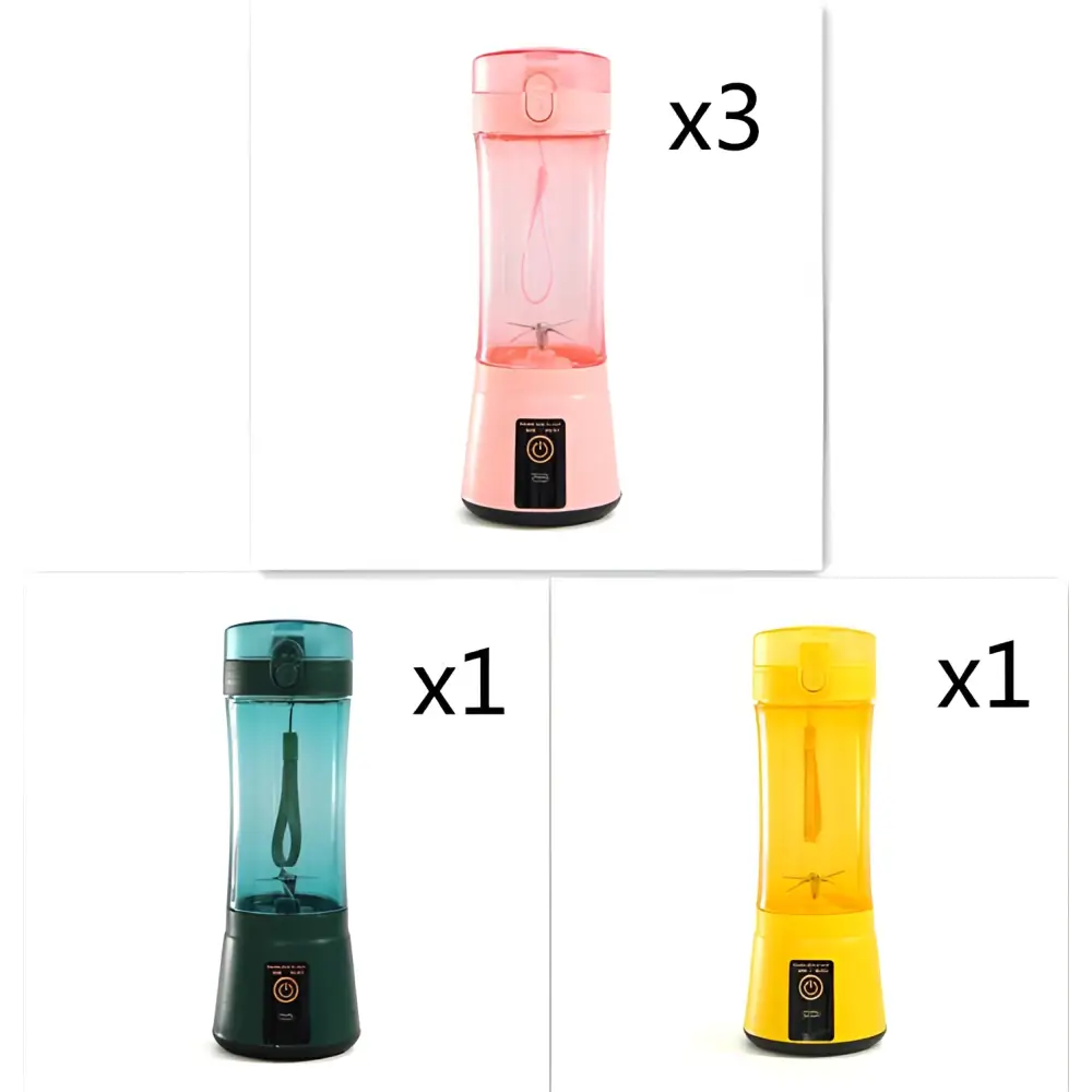 Blue Portable Electric Fruit Juicer USB Rechargeable Mixer