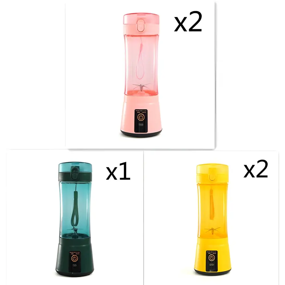 Blue Portable Electric Fruit Juicer USB Rechargeable Mixer