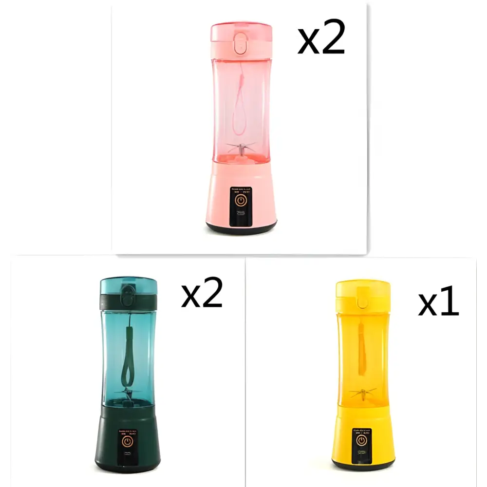 Blue Portable Electric Fruit Juicer USB Rechargeable Mixer