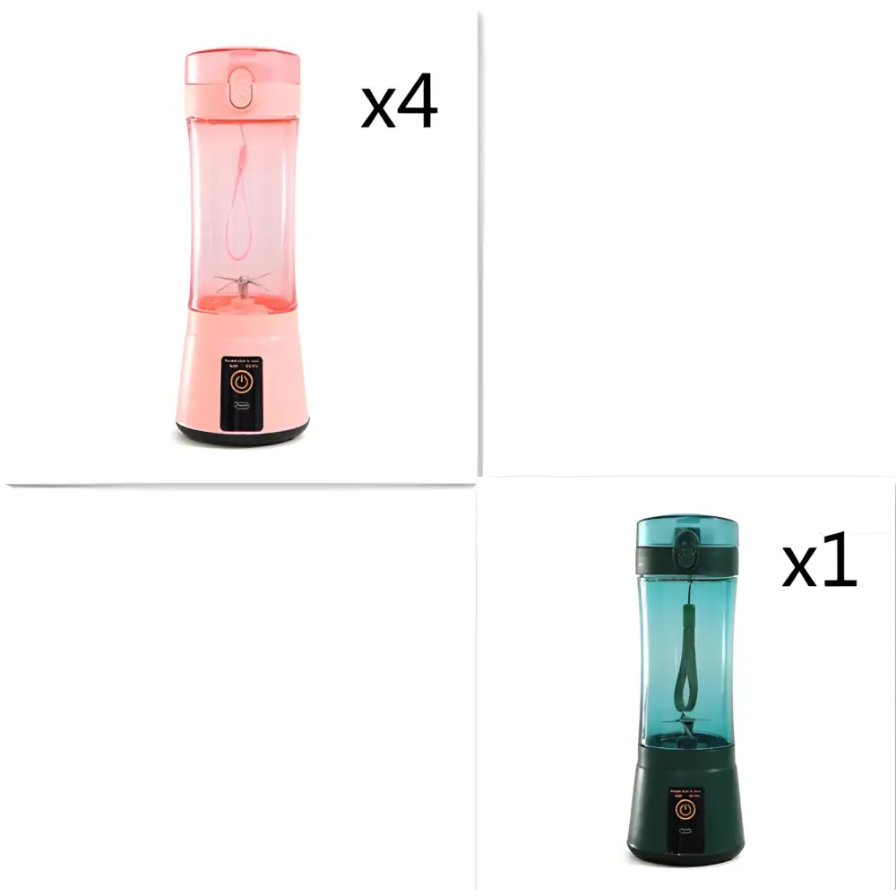 Blue Portable Electric Fruit Juicer USB Rechargeable Mixer
