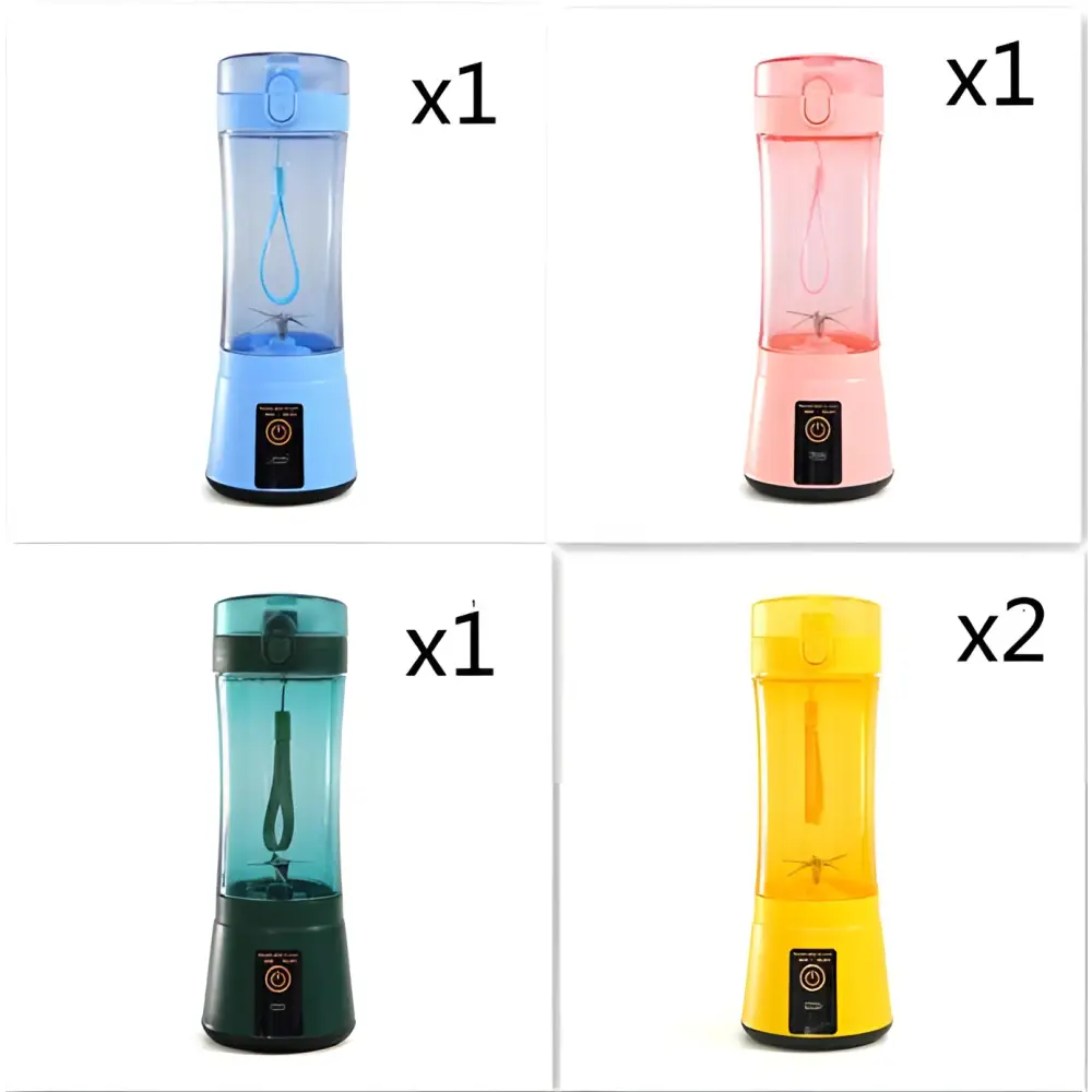 Blue Portable Electric Fruit Juicer USB Rechargeable Mixer
