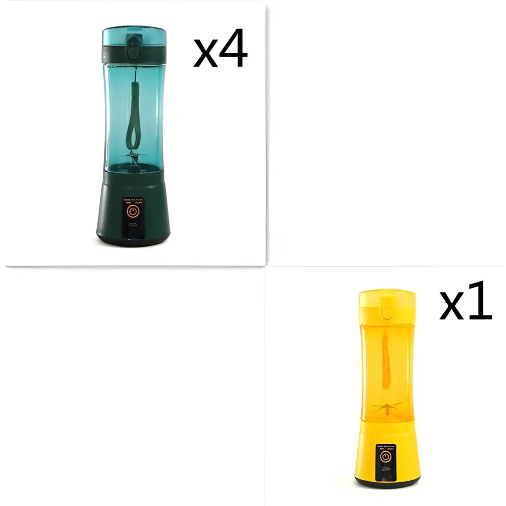 Blue Portable Electric Fruit Juicer USB Rechargeable Mixer