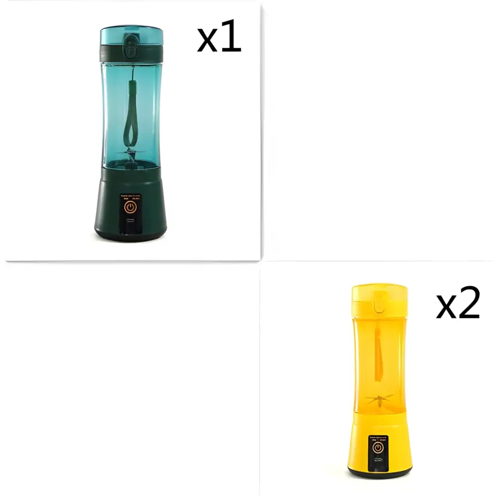 Blue Portable Electric Fruit Juicer USB Rechargeable Mixer