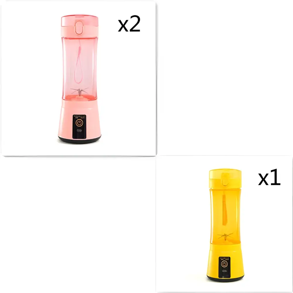 Blue Portable Electric Fruit Juicer USB Rechargeable Mixer
