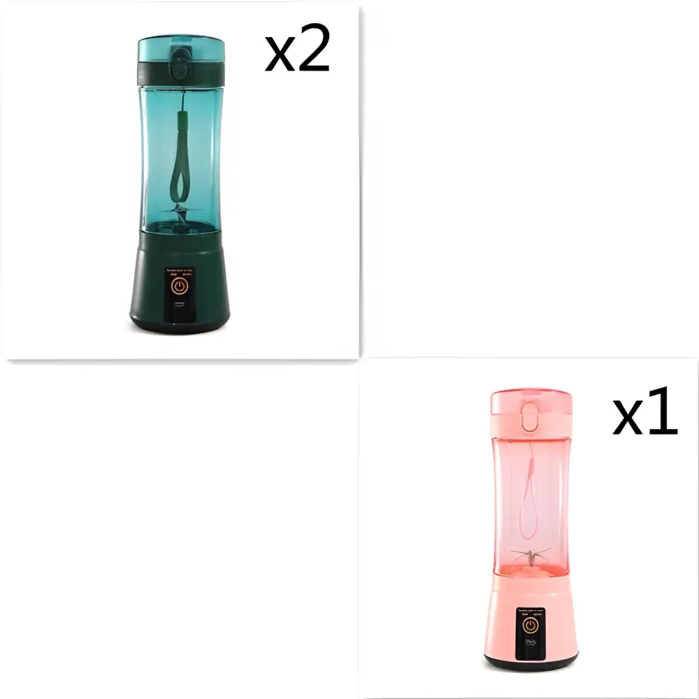 Blue Portable Electric Fruit Juicer USB Rechargeable Mixer